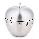 Luckyberg Mechanischer Eieruhr| Küchentimer aus Edelstahl, 60-Minuten-Timer, Küchentimer, (Apfel)