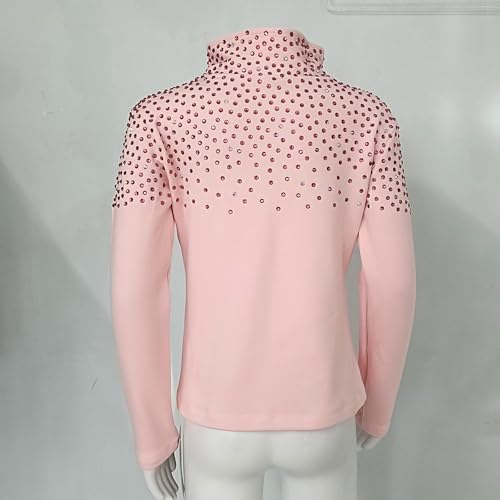 liuhuo ice skating jacket girls women stretch fleece skate coat training wear figure skating tops