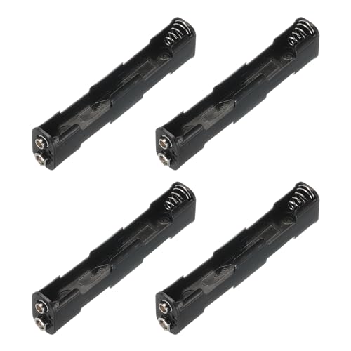 Portabatterie Scatola 4 x AA 4 Sezioni con Interruttore con 9V Fibbia per AA-Batterie Supporto Contenitore 4pz