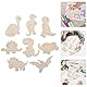 8 Stück Dinosaurier Holzbastelsets für Kinder, 3D Puzzle Dinosaurier Bastelset, Basteln DIY Dino Holzbastelsets, Kreative Kinderspielzeug Bemalen Handwerk für Jungen Mädchen