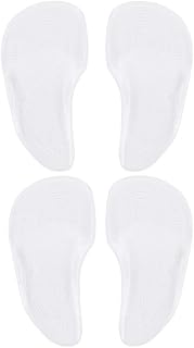 Jerliflyer 2 Pairs Arch Support Insoles, Arch Support Insole Flat Plantar Fasciitis Arch Support Insole Pain Relief 12 Pieces of Gel Arch Support Reusable Arch Pad
