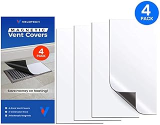 VeloTech Vent Cover 4-Pack - 2MM Extra Thick UltraStrong Magnet To Seal Vents