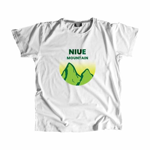 T-shirt Niue Mountain en coton blanc avec finitions haut de gamme