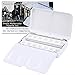 MyArTool Empty Watercolor Palette, Empty Watercolor Tin Box Palette Paint Case, Foldable Watercolor Paint Palette with 12 Empty Half Pans for Watercolor and Acrylic Painting