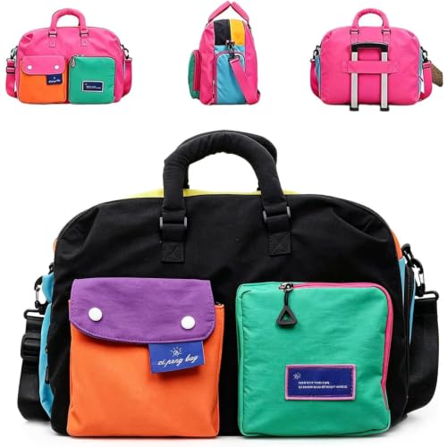 Bolsa de viaje con compartimento para zapatos y diseño plegable impermeable