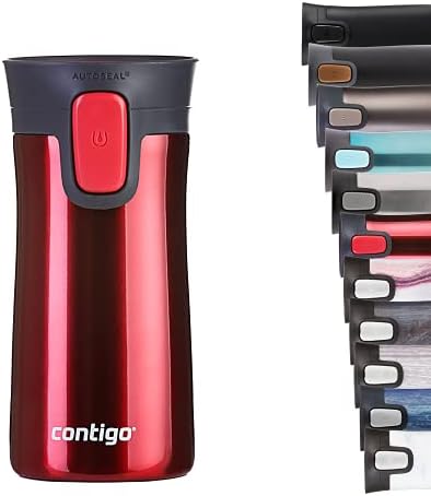 Contigo Pinnacle Autoseal Travel Mug, Stainless Steel Thermal Mug, Vacuum Flask, Leakproof Tumbler, Coffee Mug with BPA Free Easy-Clean Lid