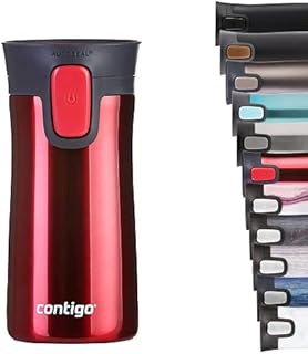 Contigo Pinnacle Autoseal Travel Mug, Stainless Steel Thermal Mug, Vacuum Flask, Leakproof Tumbler, Coffee Mug with BPA Free Easy-Clean Lid