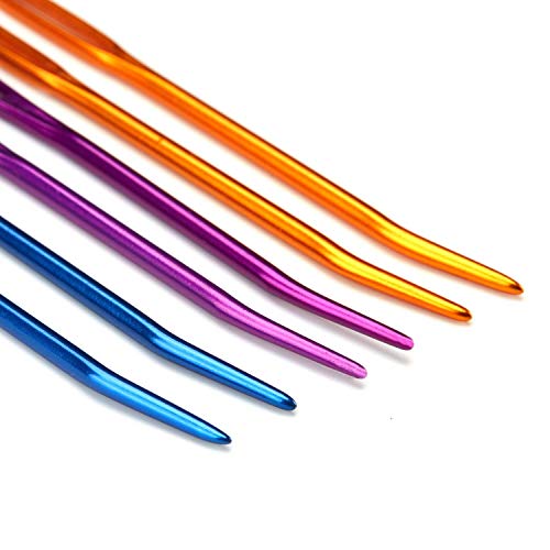 Wool Needles Colorful Bent Tip Tapestry Needles Large-Eye Aluminium Sewing Knitting Needles #TOP2
