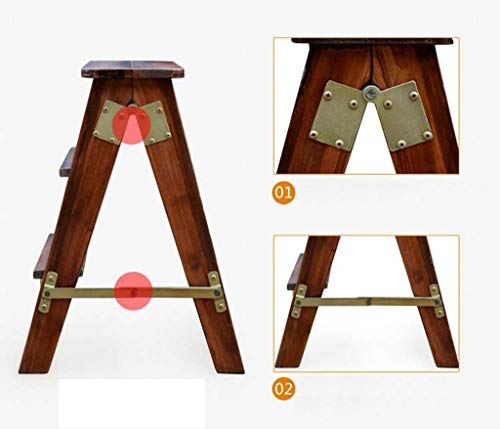 Tabouret escabeau pliable en bois pour optimiser les petits espaces