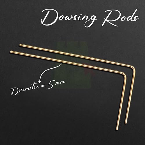 Image of Brass Dowsing Rods Pair | Diameter-5 MM | Energy Balancing | Aura Energy Checker | Feng Shui | Reiki | Dowser | Divining Rod | L-Rod | Only 2 Rods