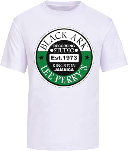 Lee Scratch Perry T-Shirt Ark Recording Studio Reggae Vinyl Records 45'S Tees Unisex Men Tee Shirt White 3XL