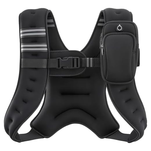 ZELUS Weighted Vest, 4lb/6lb/8lb/12lb/16lb/20lb Weight Vest with Reflective Stri