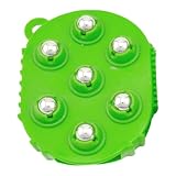 Rullo massaggiante in 7 acciaio, strumento per agopressione, con setole morbide, dispositivo di rilassamento manuale per la cura dei muscoli (C, 13,2 x 9,7 x 3,8 cm)