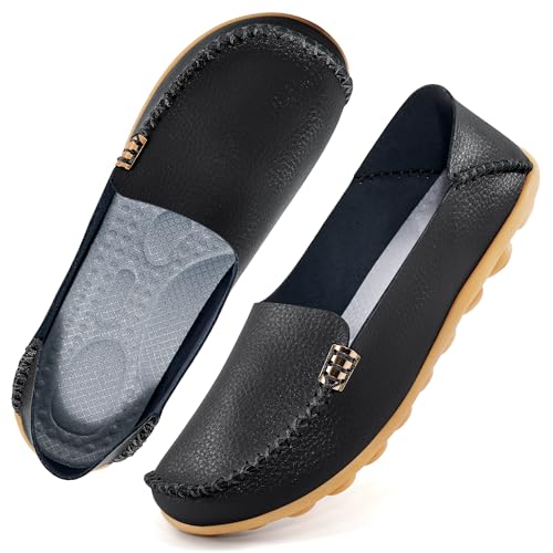Alicegana Loafers for Women Shoes Casual: Slip on Flat Shoes Ladies Comfortable Dressy Moccasins Driving Penny Loafers