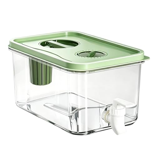 Fridge Drink Dispenser, 2.8l Water Container with Spigot Kit, Refrigerator Beverage Storage Tank System, Leak Resistant Juice Di