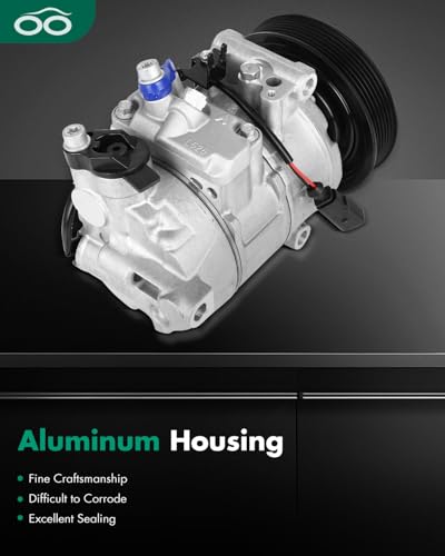 Image of SCITOO AC Compressor fit for Audi A6 2.8L 2008-2011 | Fast Cooling, Ultra Low Noise (≤72 dB)Air Conditioner Compressor with Clutch, Easy Installation, 4F0260805AB 4F0260805AF