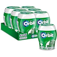 Orbit Bote de Chicles Sin Azúcar Sabor Hierbabuena, Fresco,