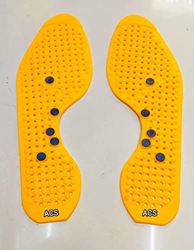 Image of Percare Acupressure Shoe Sole /Magnetic Shoe Sole(Yellow)