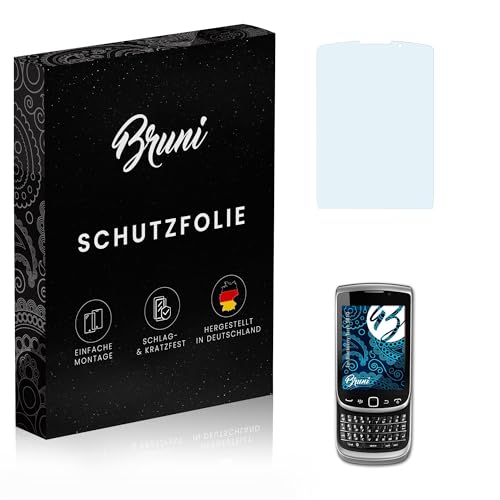 Bruni Protecteur d'écran compatible avec Blackberry Torch 9810 Film Protecteur, cristal clair Écran protecteur (2X)