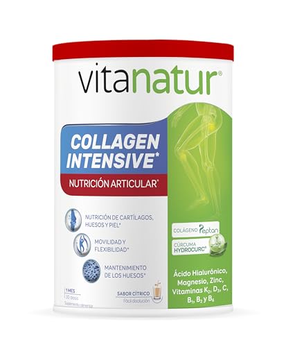 Vitanatur - Collagen Intensive duplo, Complemento Alimenticio con Ingredientes que Contribuyen a la Nutrición Articular, la Movilidad y Flexibilidad - 60 Dosis