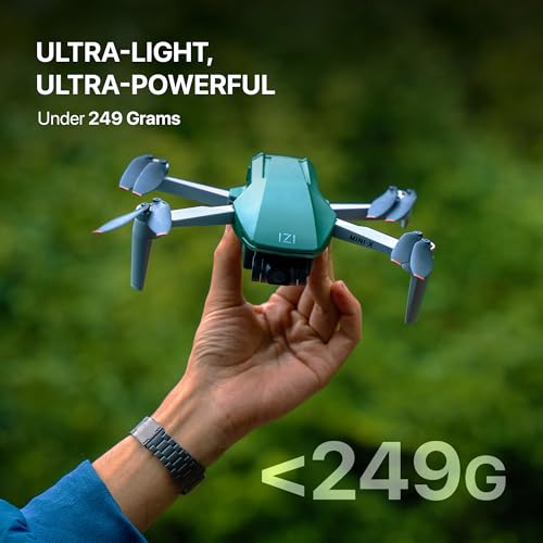 Image of IZI Mini X Nano Fly More Combo 4K Drone with camera UHD 20MP CMOS, 93-min Flight TimeRemote Controlled Drone Camera , 4KM Live Video, GPS, 3-Axis Gimbal, 10+ Flight Modes, 3 x Smart Battery, Fast Tri-Charger, 249g