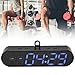 Portable Gym Timer, Interval Timer for Workout with Time Rounds, Stopwatch, Alarm Clock, Countdown, 1000mAh Large Battery Workout Clock for Tabata Fitness