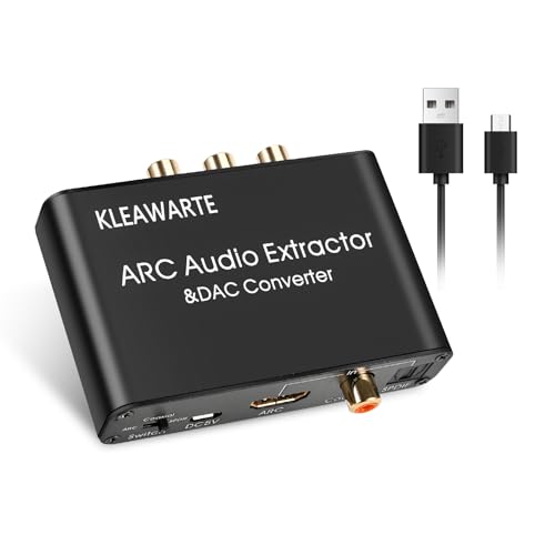 Extracteur audio HDMI ARC et convertisseur numérique analogique haute fidélité