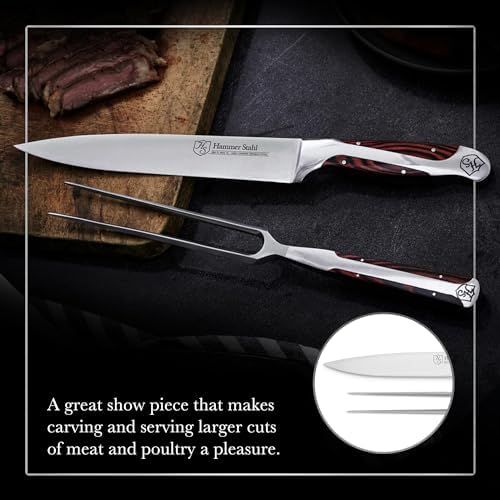 Hammer Stahl Carving Knife and Fork - Thumbnail 2
