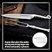 German Forged High Carbon Stainless Steel Carving Knife and Fork Set | Professional Meat Carving Set with Ergonomic Pakkawood Handle