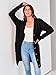PRETTYGARDEN Long Sleeve Cable Knit Long Cardigan for Women 2026 Spring Winter Chunky Open Front Button Sweaters with Pockets (Black, X-Large)