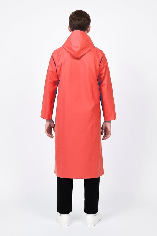 Image of Kids School Raincoat for Boys & Girls | PVC Lightweight Hooded Long Rainwear with Pockets | Suitable for School