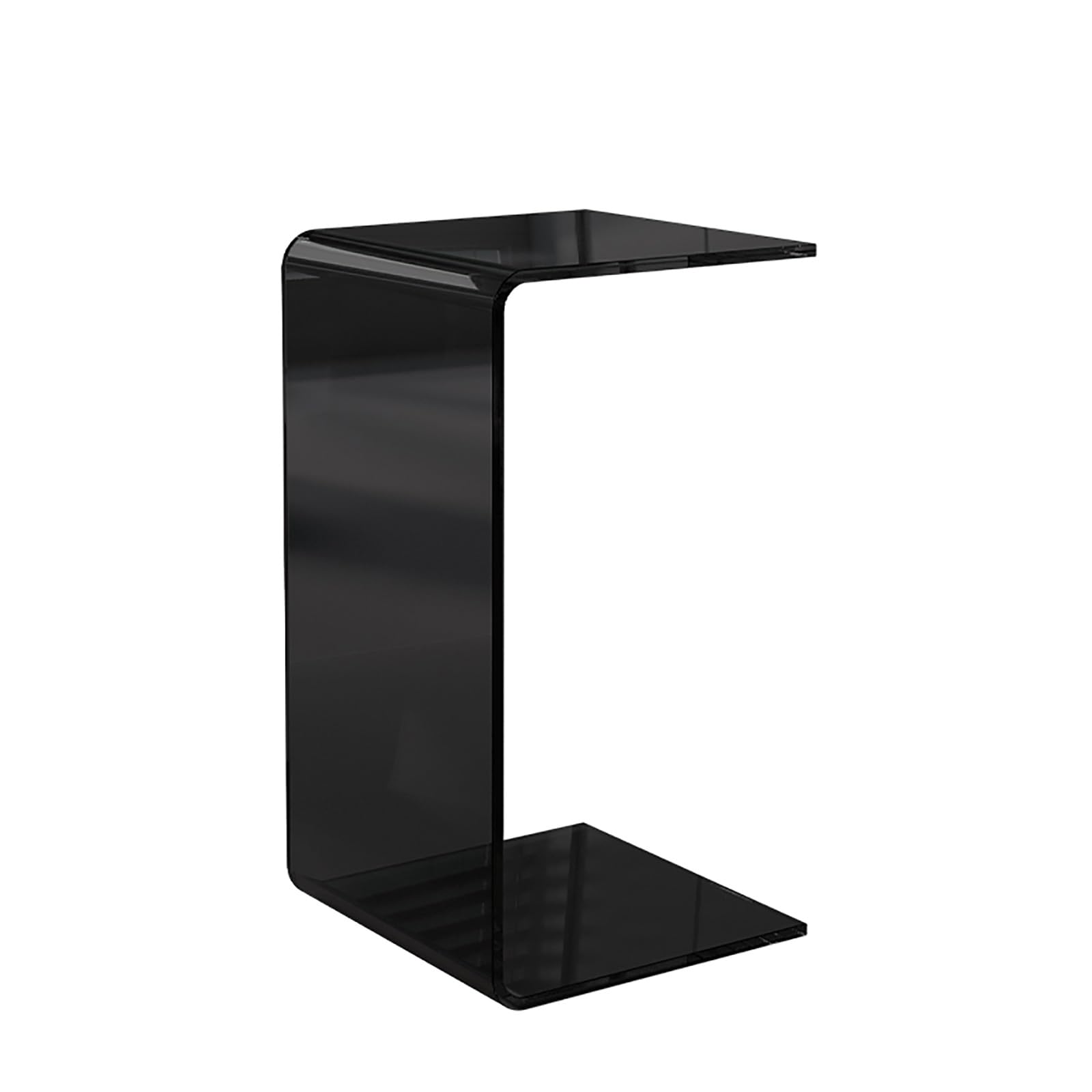 AMZBNEIDI Clear Acrylic Side Table Narrow, Transparent Small Side Table, End Table Clear Nightstand(Svart,30 * 30 * 60cm)