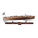 Triple Cockpit Beautiful Wood Boat Model