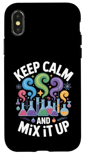 Keep Calm Science Lab �������w �X�}�z�P�[�X iPhone X/XS �p