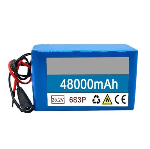 Batería de alta capacidad 25.2V 48AH con cargador y BMS para e-bike