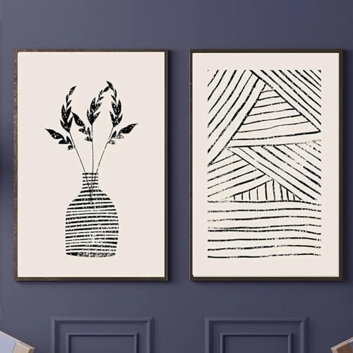 Toile peinture affiches et impressions nordiques au design géométrique haut de gamme 40x60 cm