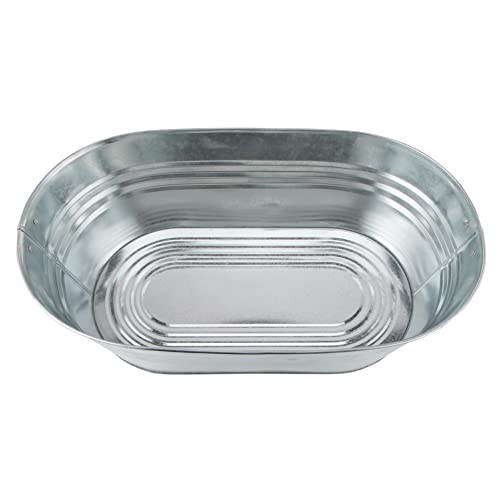 Katai - Galvanized Steel Drinks Bucket - Oval, 5.5 Gallon Rustic Style Drinks Tub, Carry Handles - With Bottle Opener #TOP2