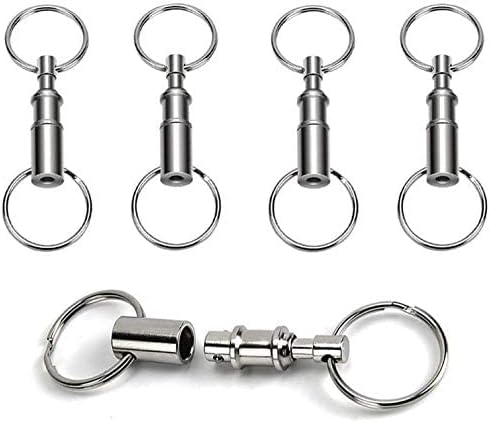 Handy Basics 4 Pack Quick Release Detachable Pull Apart Keychain