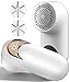 Lint Remover, Bobble Remover for Clothes, Rechargeable Debobbler with LED Display, 3 Speeds Adjustable Fabric Shaver for Clothes, Sweater and Various Fabrics, Snowy