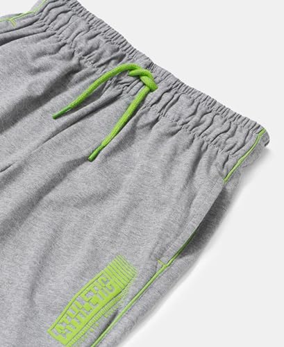 Image of Jockey AB13 Boys Super Combed Cotton Rich Graphic Printed Trackpants with Contrast Side Piping