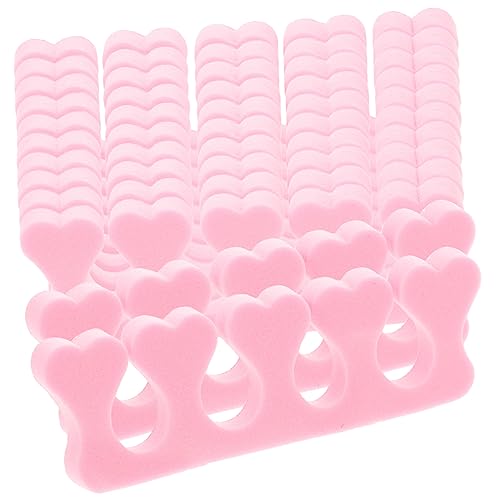 SOESFOUFU 40pc Pink Foam Nail Toe Separators Manicure Pedicure Set Easy Nail Art Tool Kit
