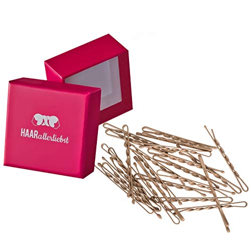 HAARallerliebst Twisted Hair Clips (Pack of 24, Beige,Pink, 24 Stück (1er Pack)