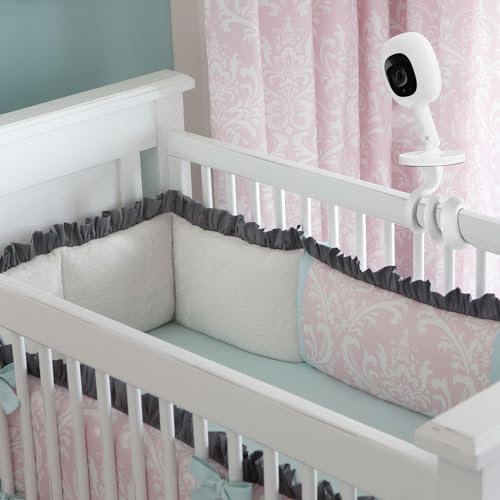 iTODOS Baby Monitor Mount Compatible with Nanit Pro Smart Baby Monitor & Flex Stand, Versatile Twist Mount Without Tools or Wall Damage,Travel Monitor Accessory -White