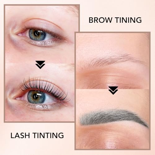 Libeauty Eyelash Tint Kit, Natural Black Brow Dye Lasts Up to 4 Weeks with Tint Cream and Developer Liquid - Image 3