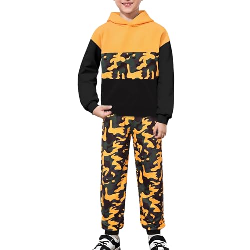 Sweat capuche coloré garçon fini les vêtements serrés avec ce jogging camouflage ample