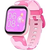 Smartwatch Kinder, Fitness Armband Tracker Voller Touch Screen Uhr Wasserdicht IP68 Armbanduhr Watch mit Schrittzähler Pulsmesser Stoppuhr 19 Sportmodi Bluetooth für Jungen Mädchen iOS Android