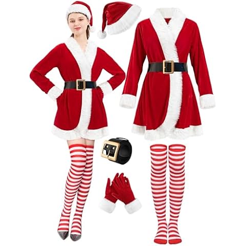 FancyFun Mrs Claus Costume for Women Cover