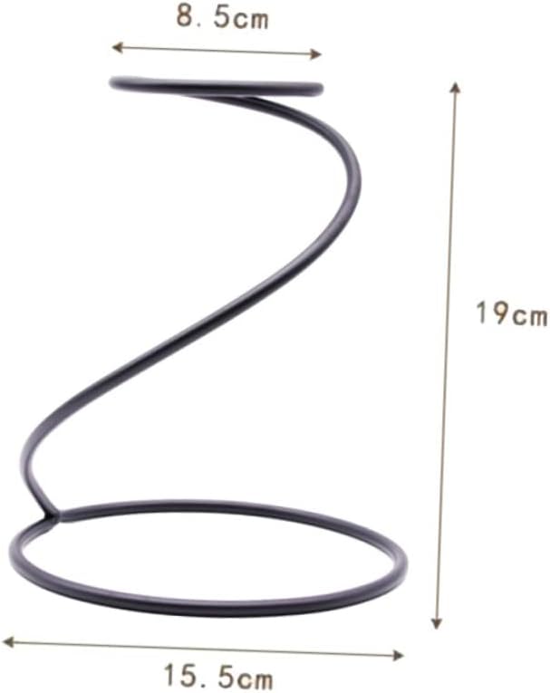 KOMBIUDA Coffee Dripper Stand Durable Iron Filter Rack for Hand Brewed Coffee Lightweight Design Elegant Black Finish Essential Accessory for Enthusiasts