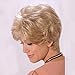 Parrucca affascinante per capelli umani per donna, parrucche corte per capelli biondi Parrucca corta per capelli umani per donna Parrucca taglio Pixie con donna di mezza età e nonna 10 "110G,D'oro