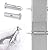 Muzata 10Set Cable Railing kit Invisible Swageless 1/8" Turnbuckle Tensioner Terminal Hidden Flat Head for 2"-6" Wood Metal Post Deck Stairs Edgeless System CB05,CL1 CV1 CV2